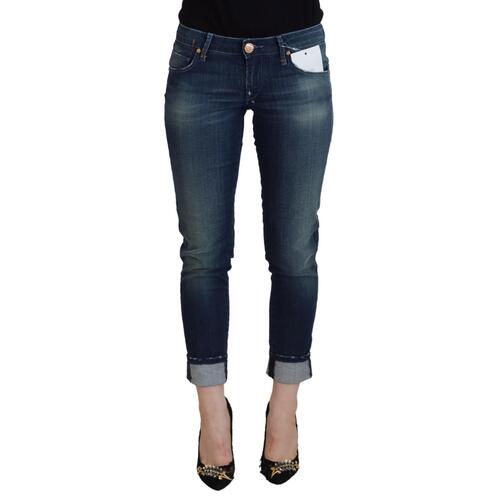 Authentic ACHT Slim Fit Denim Jeans with Logo Details W26 US Women - Main Image