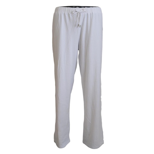 John Galliano Men's White Cotton Logo Loose  Pants - 48 IT - Main Image