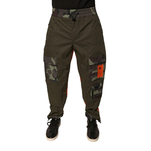 Dolce & Gabbana Men's Multicolor Camouflage Jogger Cargo Pants - 46 IT - Main Image