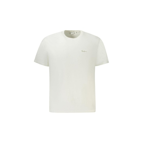 Pepe Jeans Men's White Cotton T-Shirt - XL - Main Image