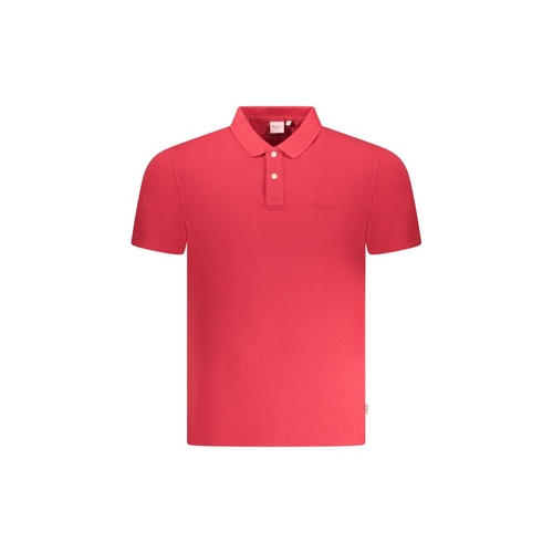 Pepe Jeans Men's Red Cotton  Polo Shirt - XL - Main Image