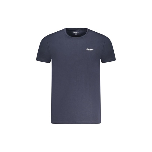 Pepe Jeans Men's Blue Cotton  T-Shirt - L - Main Image