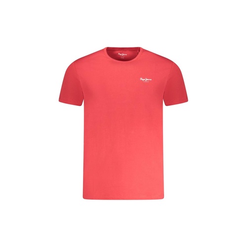 Pepe Jeans Men's Red Cotton  T-Shirt - XL - Main Image