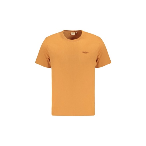 Pepe Jeans Men's Orange Cotton T-Shirt - XL - Main Image
