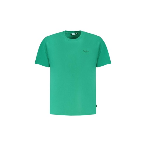 Pepe Jeans Men's Green Cotton T-Shirt - XL - Main Image