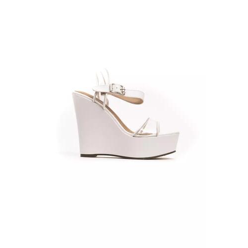 Transparent Band Wedge Sandal with Ankle Strap and Platform 38 EU Women - Main Image