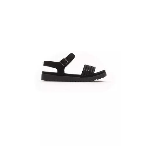 Rhinestone Ankle Strap Low Sandal with 3cm Heel 37 EU Women - Main Image