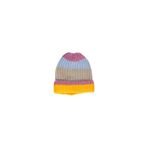Pieces Women's Yellow Acrylic Hat - One Size - Main Image