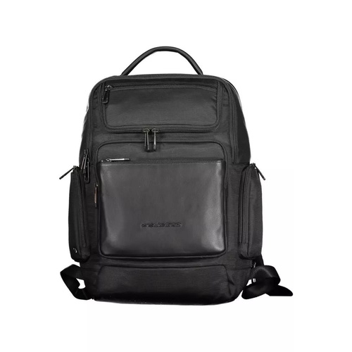 Piquadro Men's Black RPET Backpack - One Size - Main Image
