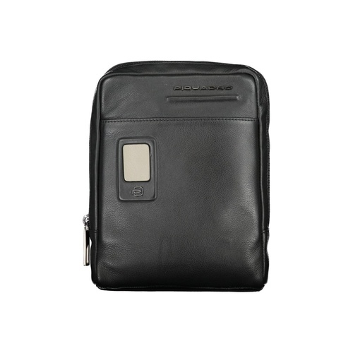 Piquadro Men's Black Leather Shoulder Bag - One Size - Main Image