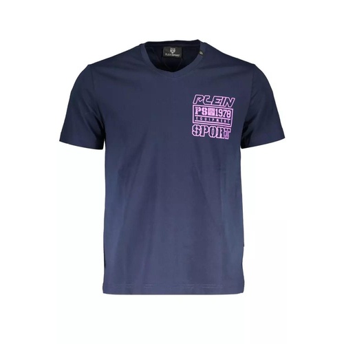 Plein Sport Men's Blue Cotton T-Shirt - S - Main Image