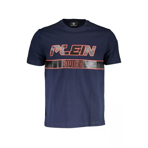 Plein Sport Men's Blue Cotton T-Shirt - L - Main Image