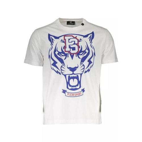 Plein Sport Men's White Cotton T-Shirt - L - Main Image