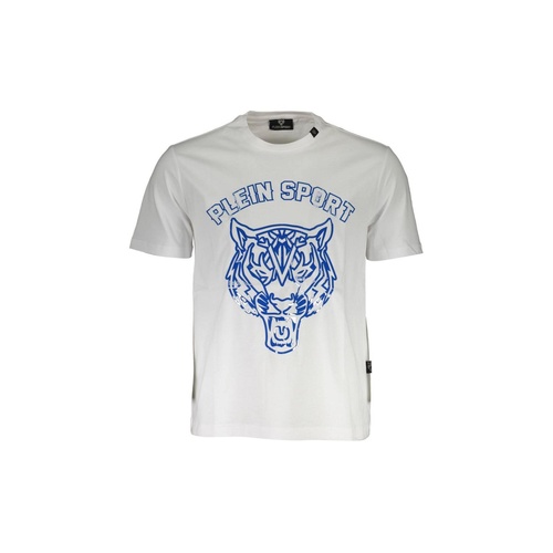 Plein Sport Men's White Cotton T-Shirt - XL - Main Image
