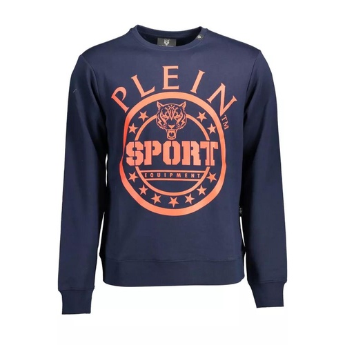 Plein Sport Men's Blue Cotton Sweater - L - Main Image