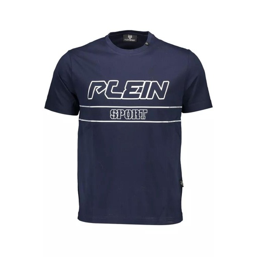 Plein Sport Men's Blue Cotton T-Shirt - L - Main Image
