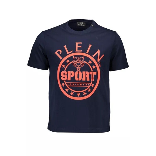 Plein Sport Men's Blue Cotton T-Shirt - M - Main Image