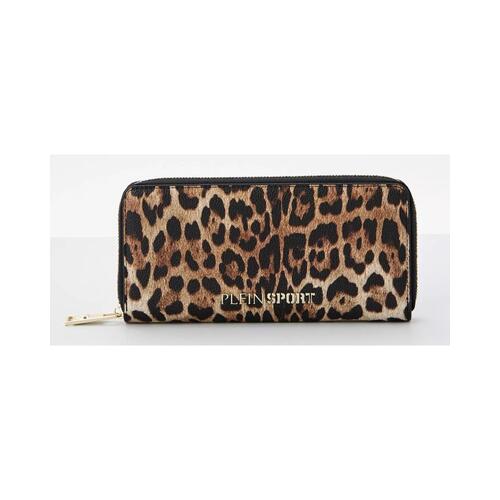 Plein Sport Zipper Wallet with BR Logo and Gold Hardware One Size Women - Main Image