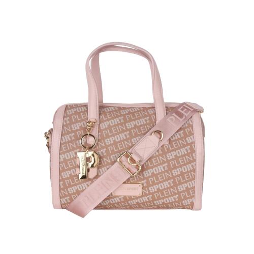 Logo Printed Eco-Leather Bag with Shoulder Strap and Keychain One Size Women - Main Image