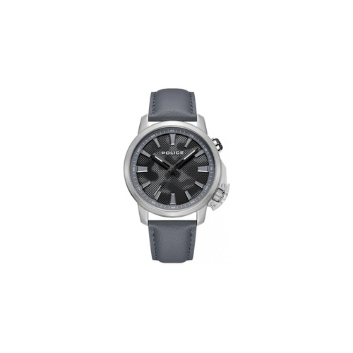 Police Men's Gray Leather Watch - One Size - Main Image
