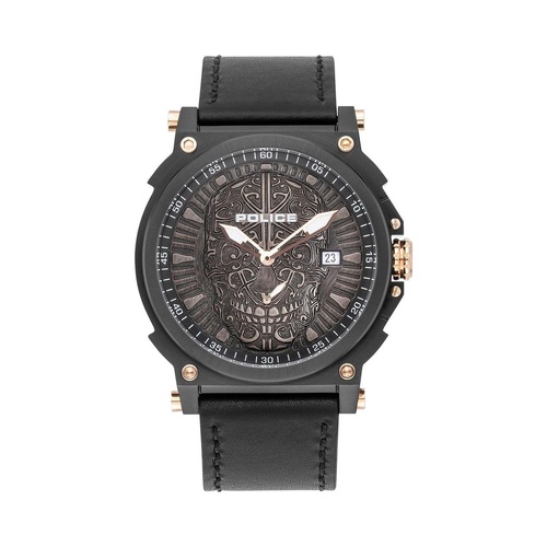 Police Men's Gray Leather Watch - One Size - Main Image