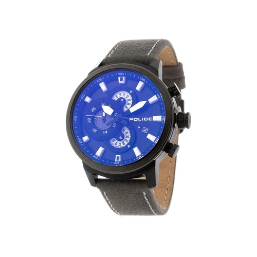 Police Men's Gray Leather Watch - One Size - Main Image