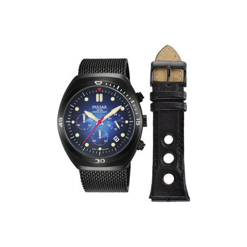 Pulsar Men's Black Steel Watch - One Size - Main Image