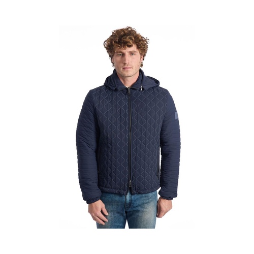 Roberto Pepe Luxury Men's Blue ECOMONTONE Jacket - 48 IT - Main Image