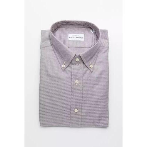 Robert Friedman Men's Beige Cotton Shirt - M - Main Image