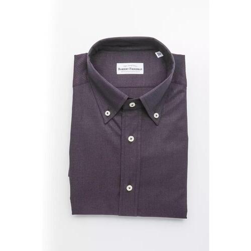 Robert Friedman Men's Black Cotton Shirt - L - Main Image