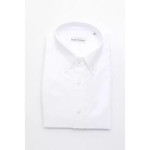 Robert Friedman Men's White Cotton Shirt - M - Main Image