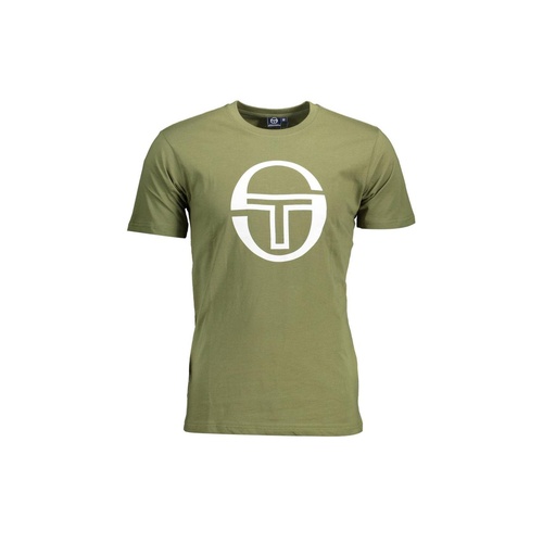 Sergio Tacchini Men's Green Cotton T-Shirt - L - Main Image