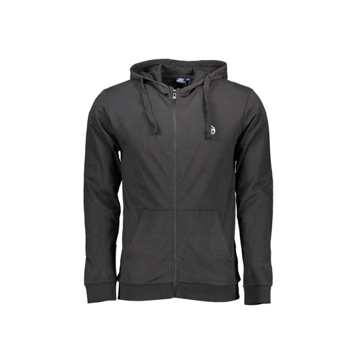Sergio Tacchini Men's Elegant Black Hooded Zip Sweatshirt - S - Main Image