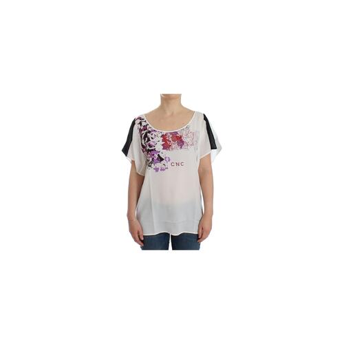 CNC Costume National V-Neck T-Shirt Blouse S Women - Main Image