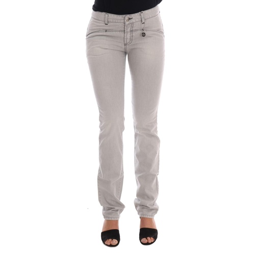 Costume National Women's Gray Wash Cotton Slim Jeans - W26 US - Main Image