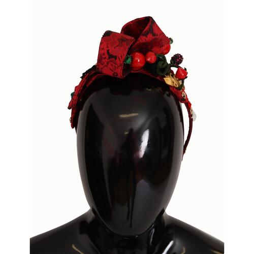 Dolce & Gabbana Cherry Sicily Headband with Multicolor Embellishment One Size Women - Main Image