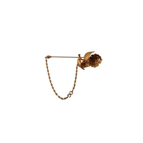 Dolce & Gabbana Gold Tone Brass Brooch Pin One Size Women - Main Image