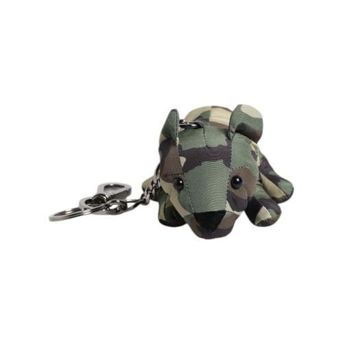 Dolce & Gabbana Men's Multicolor Camouflage Animal Silhouette Keychain Keyring - One Size - Main Image