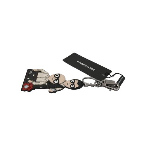 Dolce & Gabbana Keychain with Logo Badge and Leather Applique One Size Women - Main Image