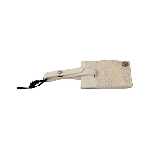 GF FERRE Leather Keychain/Keyring with Logo Engraved Metal Hardware One Size Men - Main Image