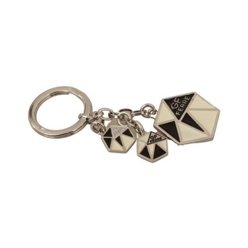 GF FERRE Keychain with Logo Engraved Metal Hardware One Size Men - Main Image