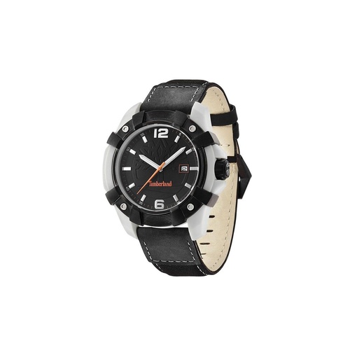 Timberland Men's Black Leather Watch - One Size - Main Image