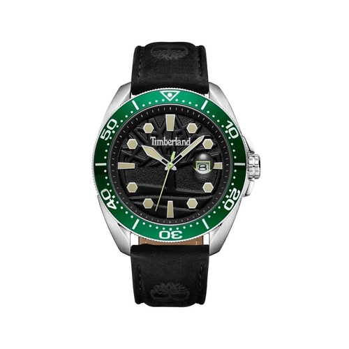 Timberland Men's Black Leather Watch - One Size - Main Image