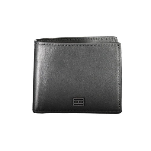 Tommy Hilfiger Men's Black Leather Wallet - One Size - Main Image
