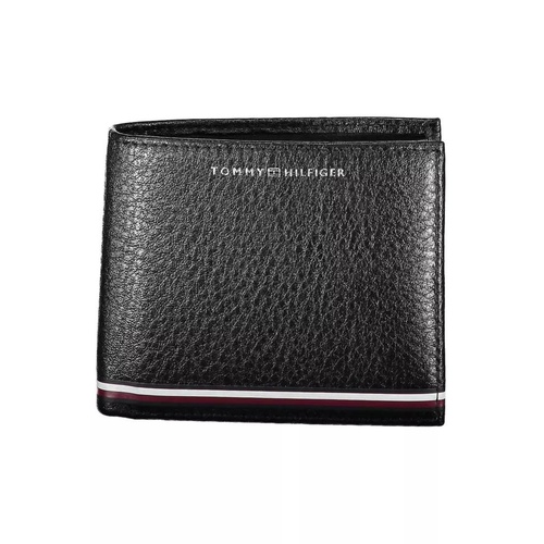 Tommy Hilfiger Men's Black Leather Wallet - One Size - Main Image