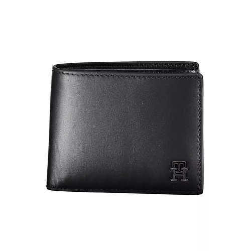 Tommy Hilfiger Men's Black Leather Wallet - One Size - Main Image