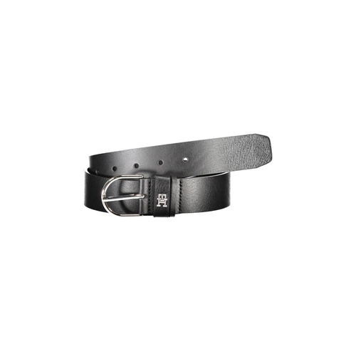Tommy Hilfiger Women's Black Leather Belt - 70 cm - Main Image