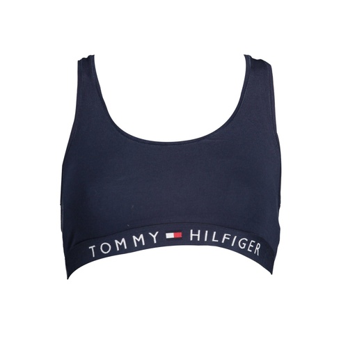 Tommy Hilfiger Women's Blue Cotton  Sports Bra - XS - Main Image