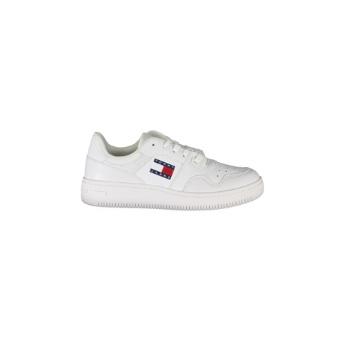 Tommy Hilfiger Women's White Polyester Sneaker - 39 EU - Main Image