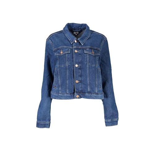 Tommy Hilfiger Women's Blue Cotton Jackets & Coat - S - Main Image